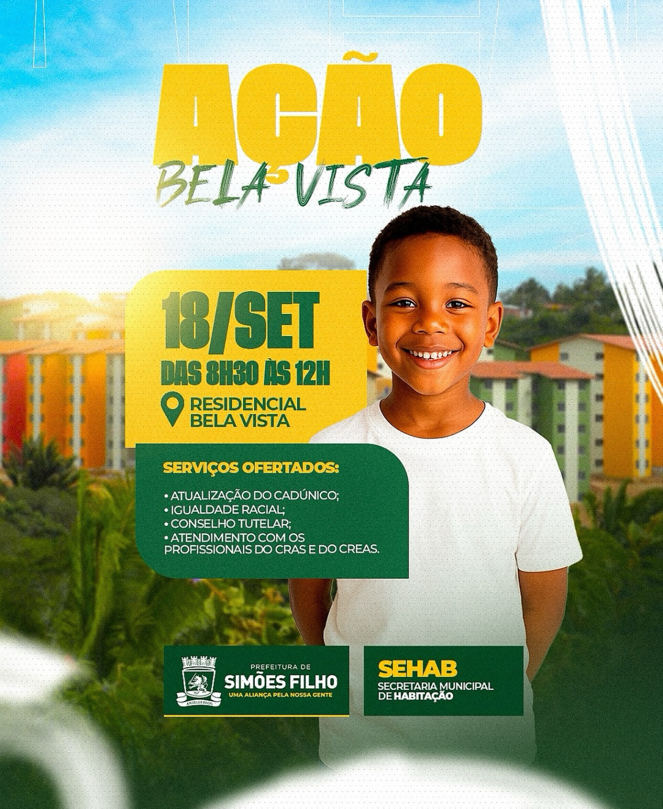 Simões Filho realiza mais uma edição do Projeto Social de Pós-Ocupação no Residencial Bela Vista