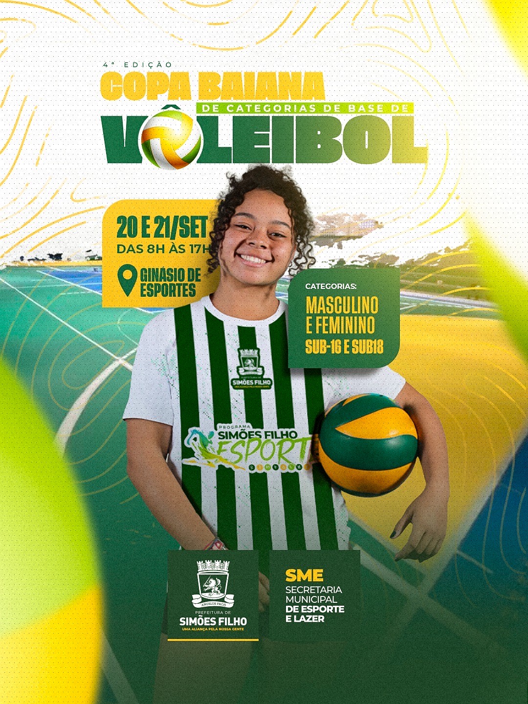 Simões Filho sediará 4ª Edição da Copa Baiana de Categorias de Base de Voleibol