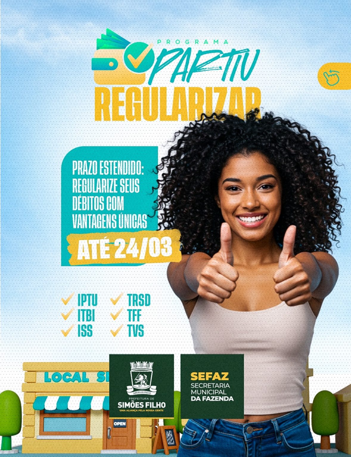 Simões Filho: programa de regularização fiscal segue em vigor e adesão vai até 24 de março