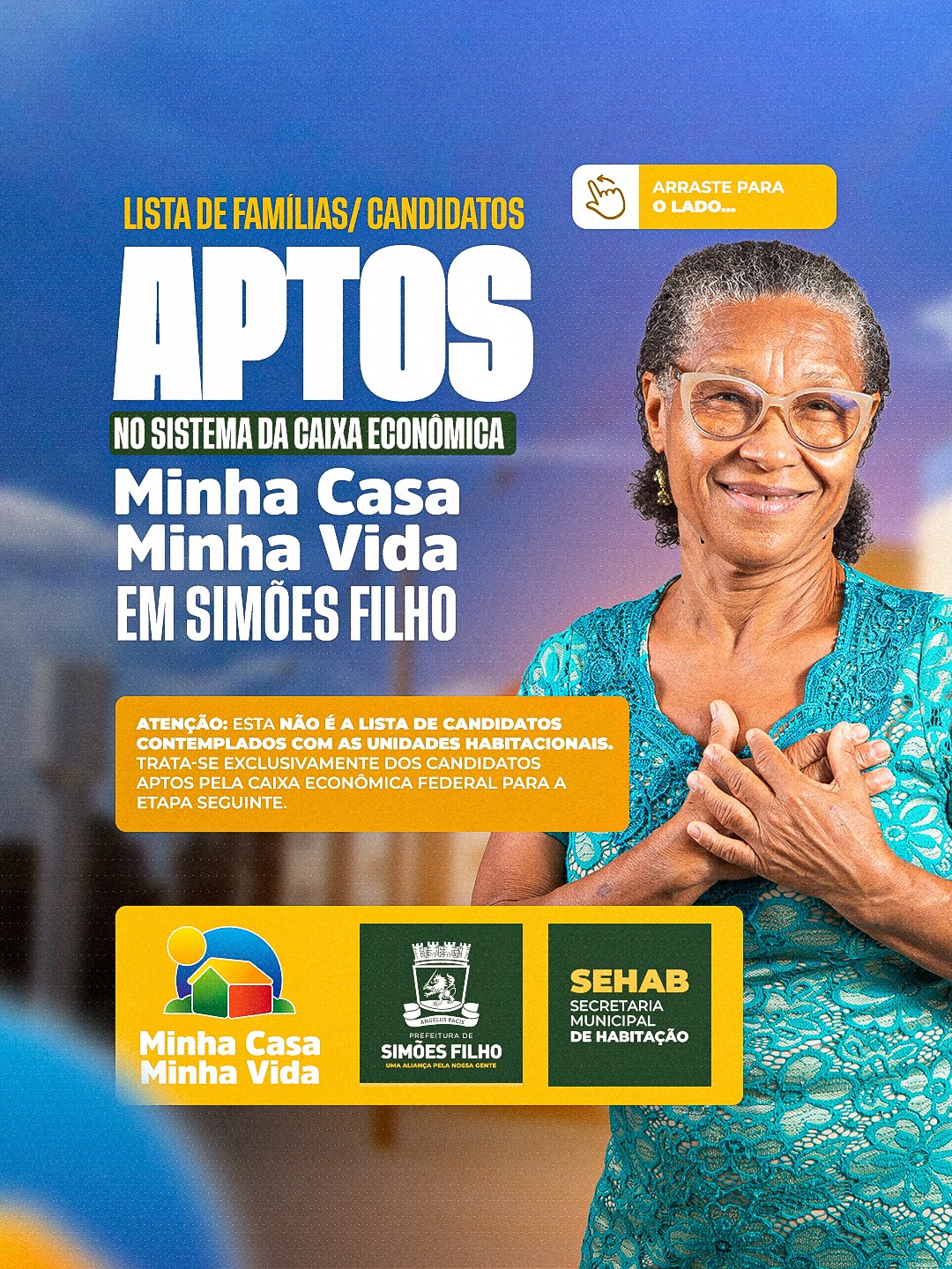 Simões Filho publica nova etapa do Minha Casa Minha Vida com convocação para entrega de documentos
